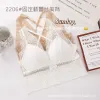 Early spring French lace lingerie, fixed cup, latex vest style bra, no steel ring, shock-absorbing, gathering, beautiful back and chest wrap Specification image